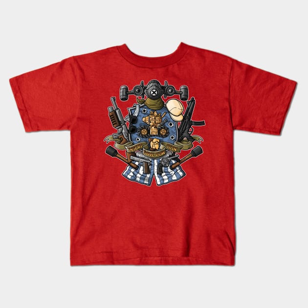 metal slug crest Kids T-Shirt by TonyCenteno